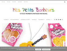 Tablet Screenshot of mespetitsbonheurs.com